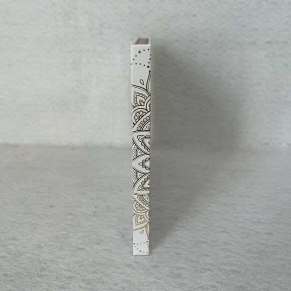 Guest Book White Gold 50 Page 7 X 9 inch Wedding Anniversary Celebration Party - Picture 5 of 13